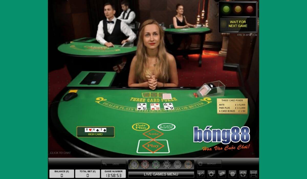 Trò chơi Live Casino tại Viva88bong88